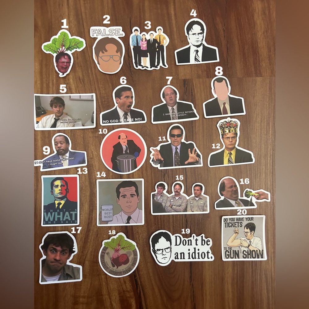 The Office Sticker Set